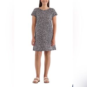 Hatley Floral T-Shirt Dress Sundress Zipper Back Large NWT A-Line 100% Cotton